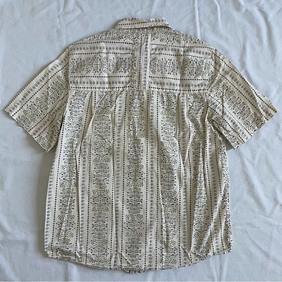 Prana Needlepoint Print Leafy Shirt - Picture 3 of 4